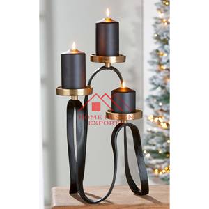 Derniers produits de décoration intérieure pour la maison, les hôtels et les restaurants Porte-bougie en aluminium pour les centres de table - Product Image 2