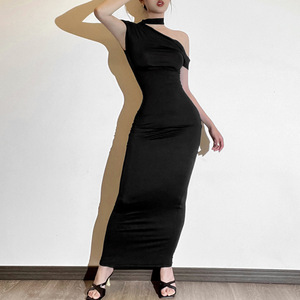 <span class=keywords><strong>Abbigliamento</strong></span> da sera Sexy per feste da donna 2024 abiti eleganti eleganti di lusso neri Maxi - Product Image 2