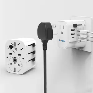 US to UK European Ireland AUS Adaptor Type C USB Power Outlet Travel Plug Adapter