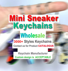 Portachiavi in gomma PVC a forma di <span class=keywords><strong>mini</strong></span> sneaker 3D all'ingrosso – Prezzo di fabbrica, portachiavi in gomma popolari - Product Image 4