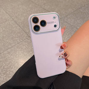 Nouvelle Mode Grande Fenêtre Givrée Texture Téléphone étui pour <span class=keywords><strong>iphone</strong></span> 13 <span class=keywords><strong>14</strong></span> 15 16 17 Pro Max Avec HD Objectif Film Antichoc Couverture Arrière - Product Image 4