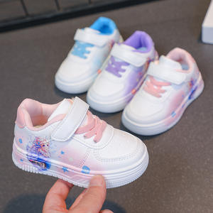 รองเท้ากีฬาลำลองเด็กผู้หญิงขนาดเล็กกลาง, 2025ฤดูใบไม้ผลิฤดูใบไม้ร่วงรองเท้าสีขาวเข้าได้กับทุกสไตล์การ์ตูน - Product Image 5