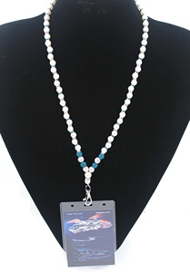 DANDIYA Collar Llavero Vintage de Madera Crema con Cuentas y Cordón Desmontable, Letras Griegas para Hermandades y Fraternidades, Regalo para Fiestas, Zinc - Product Image 5