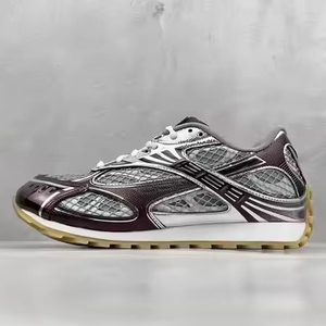 Men's Mesh Walking Shoes <b>Round</b> Toe Lace-Up Breathable Rubber Outsole EVA Midsole All Seasons Style - Product Image 1