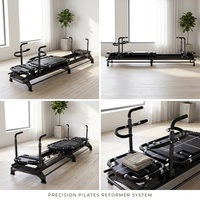 GELILAI Source Factory Appareil de Pilates Reformer en aluminium réglable et durable, capacité 180 kg
