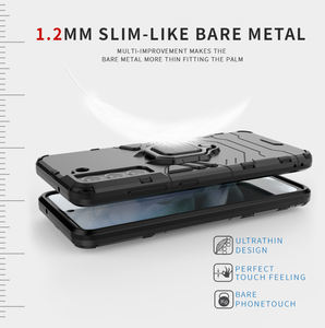 Cover Posteriore Completa in TPU+PC con Supporto e Anello per S21 FE A22 5G/A82 5G/ Quantum 2, Antiurto, Design Business - Product Image 2