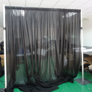Telescopic double crossbar drapes and curtains luxury <b>backdrop</b> <b>stand</b> pipe and drape for wedding booth - Product Image 1