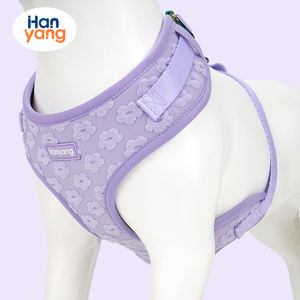 Arnés de perro bordado Jacquard personalizado HanYang, chaleco para perro con pajarita y soporte para bolsa de caca - Product Image 4