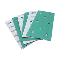 Fourniture d'usine SABRE papier de verre 5 pouces 125mm 8 trous jaune oxyde d'aluminium disque abrasif/papier de verre 8 trous