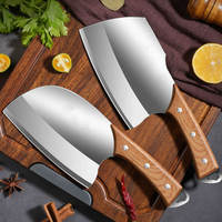 Couteau à découper en acier inoxydable forgé à la main, couteau à viande pour la maison, la cuisine, le restaurant, couteau chinois robuste pour hacher la viande