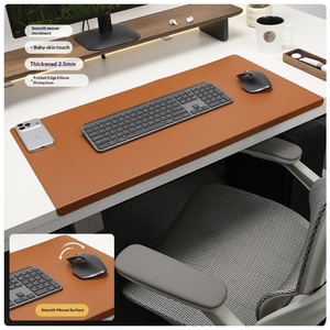 Grand tapis de bureau en cuir Sanxing 900x300x4mm, tapis de souris rectangulaire pour bureau, surface lisse, protection antidérapante - Product Image 1