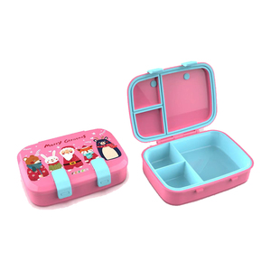 Contenedor de comida Aohea, fiambrera Bento de plástico, caja Bento aislada a prueba de fugas, fiambrera escolar para niños - Product Image 4