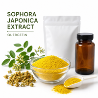 Pabrik LongBio Menyediakan Ekstrak Kuncup Bunga Sophora Japonica Quercetin 98% HPLC Bubuk Kuning Alami Bahan Suplemen Massal