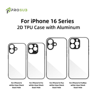 Coque de téléphone Prosub DIY TPU+PC 360 Protection antichoc pour 16 Pro Max Sublimation