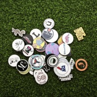 Marqueur de golf magnétique en métal de haute qualité, personnalisé, avec laser, nouveauté, marqueur de club de golf, marqueurs de balles OEM, support