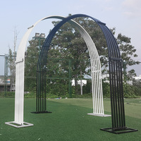 Arche de mariage en fer forgé pour extérieur, jardin, forêt, pelouse, cérémonie de mariage, décoration de scène, accessoires de scène florale, arche de mariage en fer