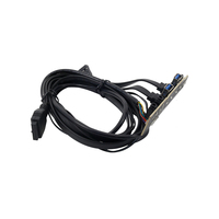 Cable de extensión USB 3,0, placa de circuito de salida de Audio PCB personalizada para ordenador, doble montaje en Panel frontal del chasis