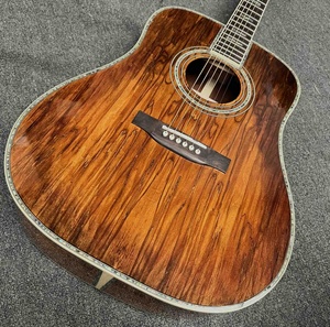Tùy chỉnh bào ngư khảm rottenwood Maple gỗ 41 inch D loại Acoustic Guitar đầy đủ bào ngư ràng buộc với biểu tượng tùy chỉnh trên - Product Image 2