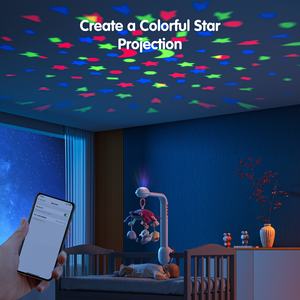 Tumama Kids Projection Bed Bell Bluetooth Connect Baby Crib <strong>Mobile</strong> Plush Crab Baby Hanging Rattle Toys <strong>Musical</strong> Baby <strong>Cot</strong> <strong>Mobile</strong> - Product Image 3