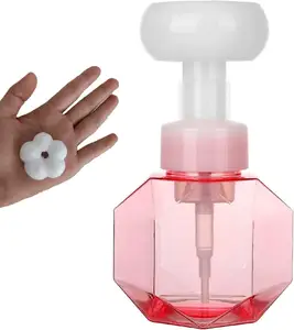 פרח צורת סבון חתול הכפה של קצף יד משאבת Dispenser חותמת לילדים (ורוד) בקבוקי Custom לוגו קרטון פלסטיק משאבת מרסס