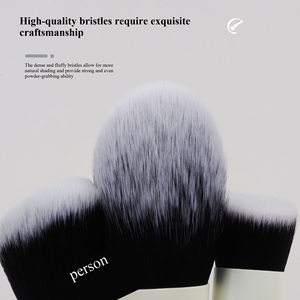 Brocha de Maquillaje de Nailon Suave con Logotipo Personalizado, Brocha Cosmética Profesional de Pelo Sintético para Base, Rubor, Polvo y Corrector - Product Image 3