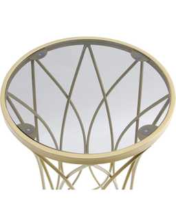 Table basse moderne et luxueuse avec dessus en marbre et pieds géométriques en laiton pour la maison, la cuisine, la chambre et le salon. - Product Image 3