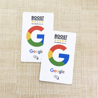 Kartu NFC Polyvinyl Chloride 13.56 Megahertz yang Dapat Diprogram Sesuai Kebutuhan, Kartu Ulasan Google, Kartu Media Sosial