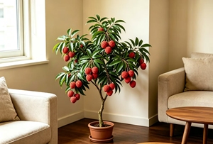 <span class=keywords><strong>Arbre</strong></span> de <span class=keywords><strong>Litchi</strong></span> Artificiel en Pot, Plante Fruitière, Décoration de Restaurant, Faux <span class=keywords><strong>Arbre</strong></span> de <span class=keywords><strong>Litchi</strong></span> d'Intérieur pour la Maison, Hôtel, Ornement d'Angle - Product Image 4