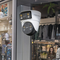 Prix d'usine V380MAX BQ3 4MP Caméra IP dôme WiFi audio bidirectionnelle 360 degrés double vue avec carte SD Vision nocturne pour une utilisation en intérieur
