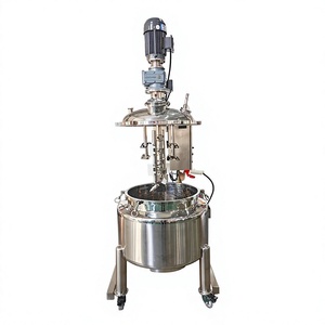 Tanque Mezclador Homogeneizador al Vacío Móvil de Acero Inoxidable de 100L con Elevación Hidráulica para Crema Cosmética Industrial, Loción y Champú - Product Image 6
