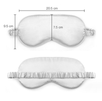 Masque pour les yeux en satin de soie personnalisé avec logo - Masque de sommeil respirant et occultant pour l'été et l'hiver
