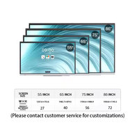 Fabriek Groothandel 55 65 75 86 98 110 Inch Klasse Android Lcd Digitaal Display Smart Board Prijs Interactief Whiteboard Te Koop