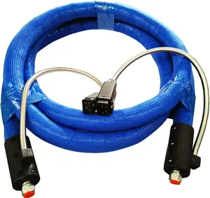 16MM Flexible Hot Melt Glue Hose / Electric PTFE Heated Hose For Gluing Oil Grease Wax Industry