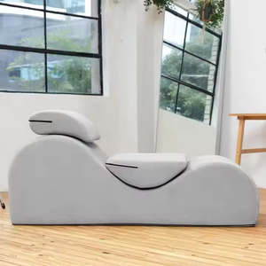 Sillón Chaise Longue Moderno de Espuma Suave para Ejercicio, Yoga, Sofá con Diseño Confortable para Sala de Estar, Gimnasio en Casa - Product Image 3