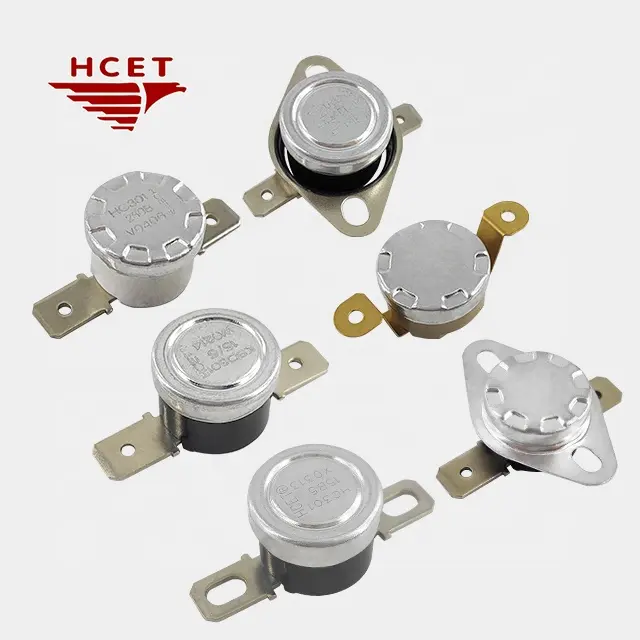 HCET KSD301 Cerâmica Baquelite Interruptor de Temperatura 250V 16A Auto Manual Reinicialização Elemento de Aquecimento Termostato Bimetálico