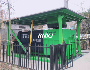 RNKJ Mobile Underground Garbage Compactor Skip Bins for Waste Treatment