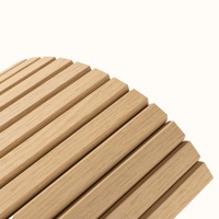 Panneau Tambour en MDF flexible, panneau en bois Tambour flexible, revêtement mural incurvé pour la décoration intérieure commerciale et résidentielle
