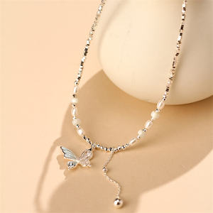 תכשיטים לנשים פופולריים תכשיטים מתנות כסף זירקון פליז זירקון פנינה מצופה זהב - Product Image 4