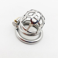 Metal tres anillos ahuecados lavable suave pene jaula pene bloqueo masculino cinturón de castidad adultos juguetes sexuales para hombres