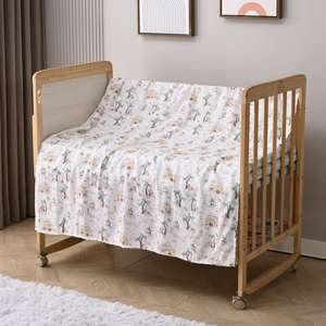 <strong>Personalised</strong> Receiving Custom Newborn Wholesale Organic Cotton Muslin Super Soft Swaddle Cotton <strong>Baby</strong> <strong>Blanket</strong> - Product Image 3