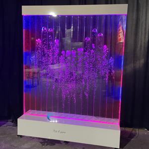 Meubles de salon, éclairage LED, aquarium en acrylique, panneau d'eau à bulles, séparateur de pièce, écran - Product Image 6