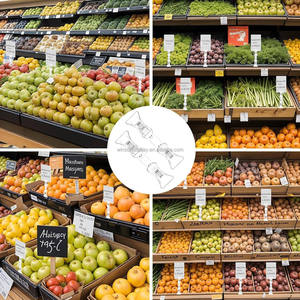 Product Price Display <b>Bracket</b> Clips <b>Plastic</b> Transparent Label Price Tag Holder <b>Plastic</b> Price Holder Clips - Product Image 6