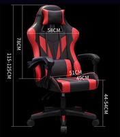 Chaise de jeu inclinable à 135 degrés ALINUNU ODM OEM pour salle de jeu, chaise de jeu ergonomique à dossier haut avec repose-pieds