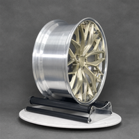 Jantes forgées 2 pièces personnalisées en or, à rayons croisés et lèvre polie, 17-24 pouces, 5x112 5x114.3 5x120 pour Genesis G80 Hyundai Grandeur