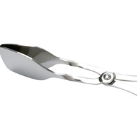 Pince de cuisine en acier inoxydable à double trou, type ciseaux, pour fruits, buffet, desserts, gâteaux, pain, salades et aliments