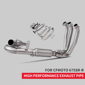 Pour moto 675SR NK675 675 <span class=keywords><strong>SR</strong></span> CF675SR 2024 2025, raccord de tuyau d'échappement avant 51mm pour silencieux - Product Image 6