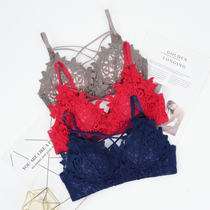 Set di <span class=keywords><strong>reggiseno</strong></span> in <span class=keywords><strong>pizzo</strong></span> <span class=keywords><strong>nero</strong></span> floreale da donna con prezzo all'ingrosso - Product Image 3