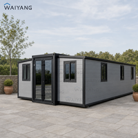 Maison conteneur extensible 20ft 30ft 40ft, maison préfabriquée 2 ou 3 chambres, maison modulaire de luxe, maison préfabriquée pliable, installation rapide