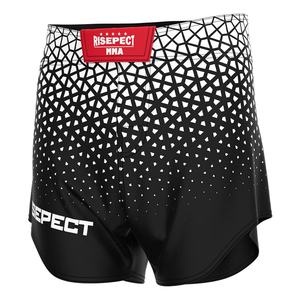 Shorts de MMA personnalisés écologiques pour le kickboxing, le judo, le jiu-jitsu, la boxe, le muay thai, avec logo sublimé - Product Image 1
