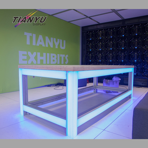 Sản xuất tại Trung Quốc triển lãm nghệ thuật hiển thị EXPO Đứng Công bằng tháo dỡ quảng cáo LED thắp sáng pedastal triển lãm thương mại hiển thị trường hợp đứng - Product Image 6